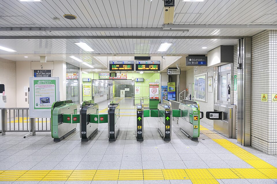 西大井駅の改札口(2024年撮影)